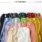 High Quality 100%Cotton Custom Logo Long Sleeve Neutral Women Men Sweatershirt