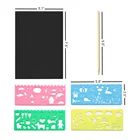 Amazon Hot Sale Rainbow Scratch Paper Kit For Kids Paint Your Own Scraping Artwork Kids Toy Creative Magic Art Crafts