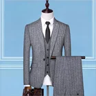 Formal Turkish Formal Business 3 Piece Designs Men's Dress Suit Vest Blazer Suits Slim Fit Set For Men