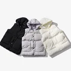 Vest Jacket Down Puffer Vest Custom New-style Comfortable Nylon Hooded Plain Dyed Quilted Puffer Vest Jacket