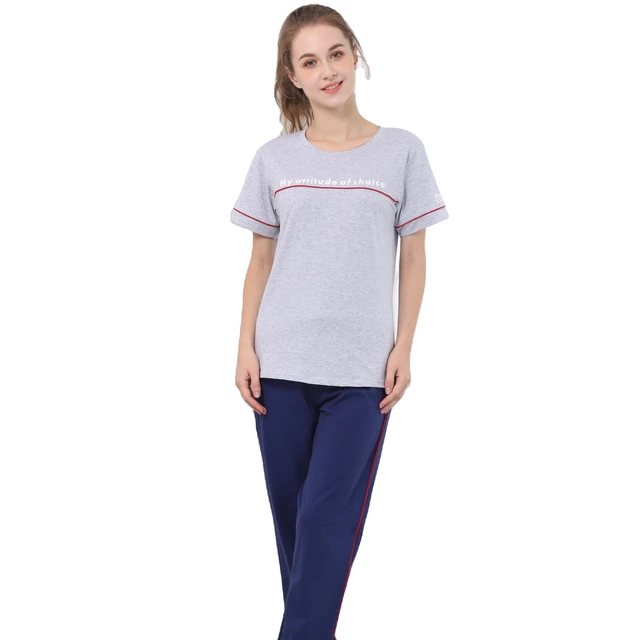 2023 Wholesale Womens designer Pajamas Set Summer Women's Knitted Sleepwear cotton homewear short Sleeve Pajamas