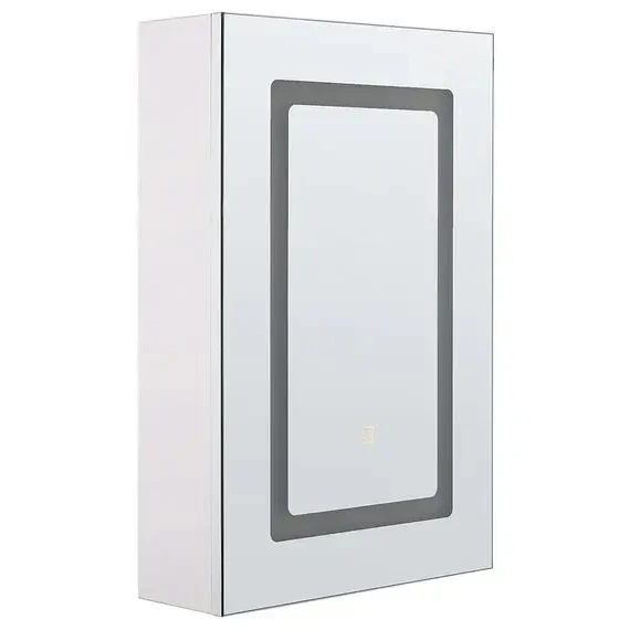 Factory Direct Sale Home Decor with White LED Wall Mounted Bathroom Vanity Lighted Mirror  Cabinet 40 x 60 cm
