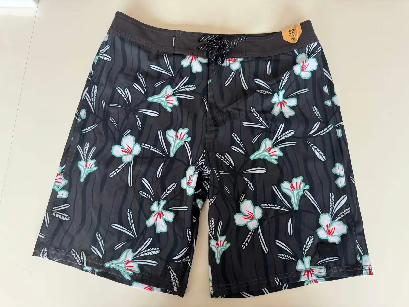 Men's Fashion Boardshorts Swim Trunks New Design Quick-Drying Breathable Spandex/Polyester Elastic Waist Pockets OEM/ODM Digital factory
