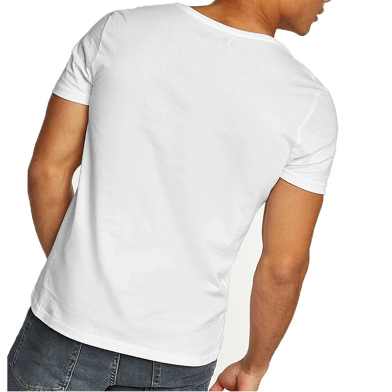2022 wholesale activewear summer white black V neck men sexy t-shirt Men's workout sport blank wholesale gym wear t shirt