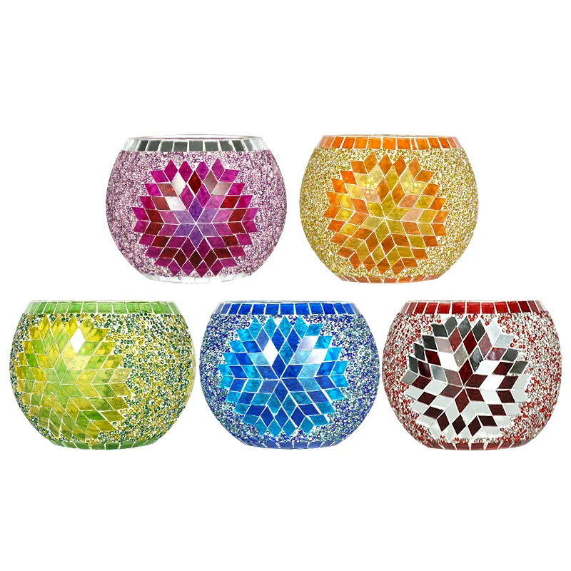 Low Price&MOQ Customized Wholesale Unique Luxury Thick Empty Round Matte Colorful Glass Candle Jar For Home Decor