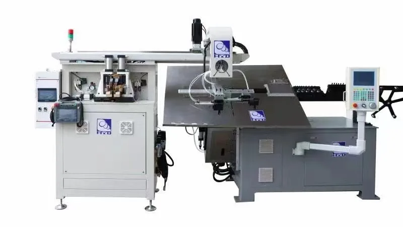 Automatic 2D Wire Bending Machine with Dedicated CNC Computer 8.6kW Power and Max Wire Feed 10000.0mm