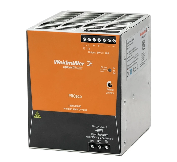 Weidmu-ller PRO ECO 72/120/240/480/960W 24V Rail switching power Supply 1469490000 PRO ECO 240W 24V 10A
