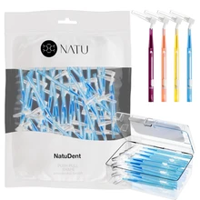 Natu Push-Pull Shape+L Brush Heads Interdental Brush Custom Disposable Toothbrush Interdental Brush