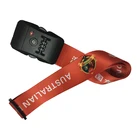 Luggage Belt Luggage Belts Wholesale Custom Logo Sublimation Polyester Adjustable Luggage Strap Belt With Tsa Lock