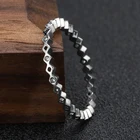 Stone Wedding Rings Tiny White Zircon Stone Casual Formal Wedding Jewelry Stainless Steel Rings For Women