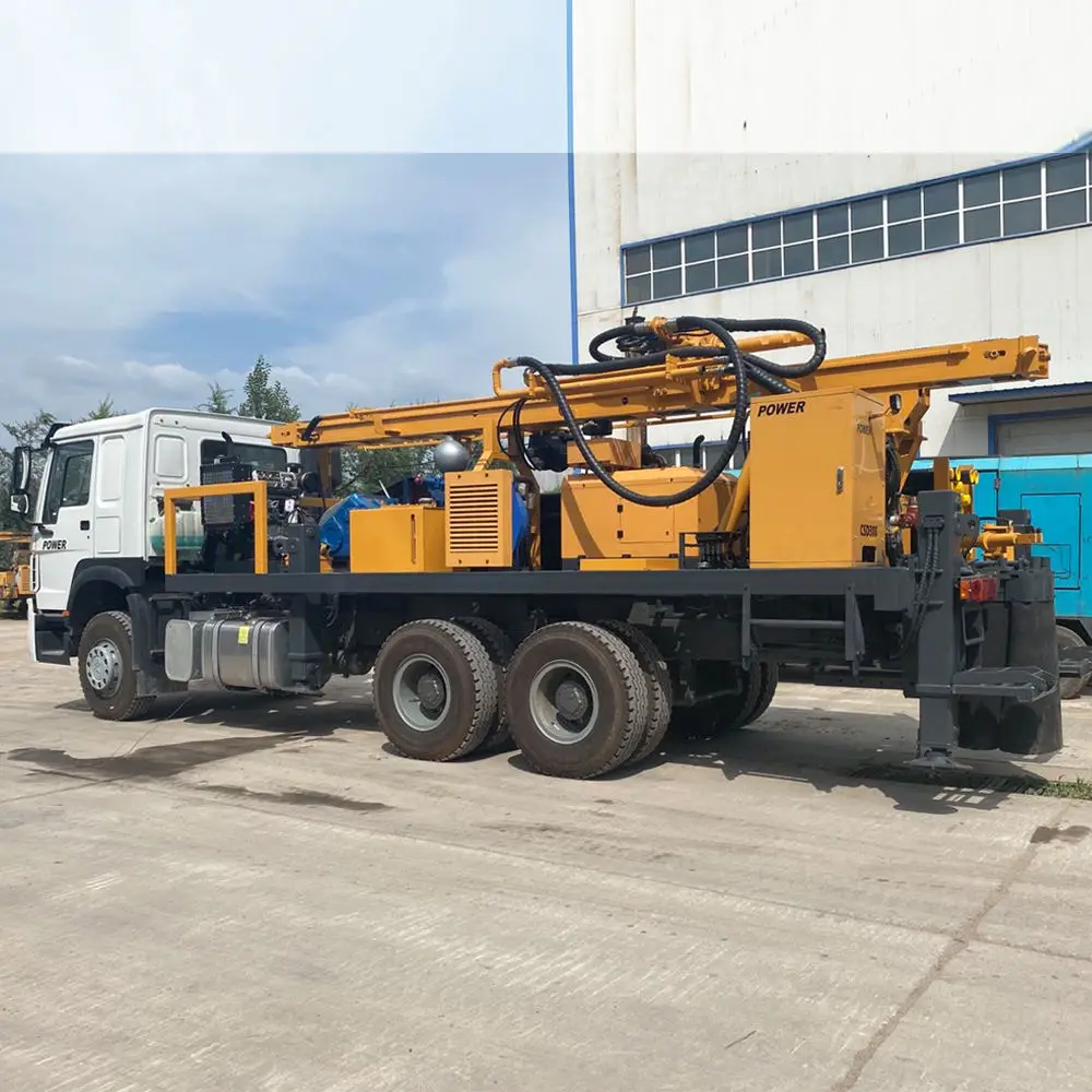 HWH-260 Professional Truck-Mounted Rotary Drilling Machine 260M Depth Water Well Rig for Construction Use