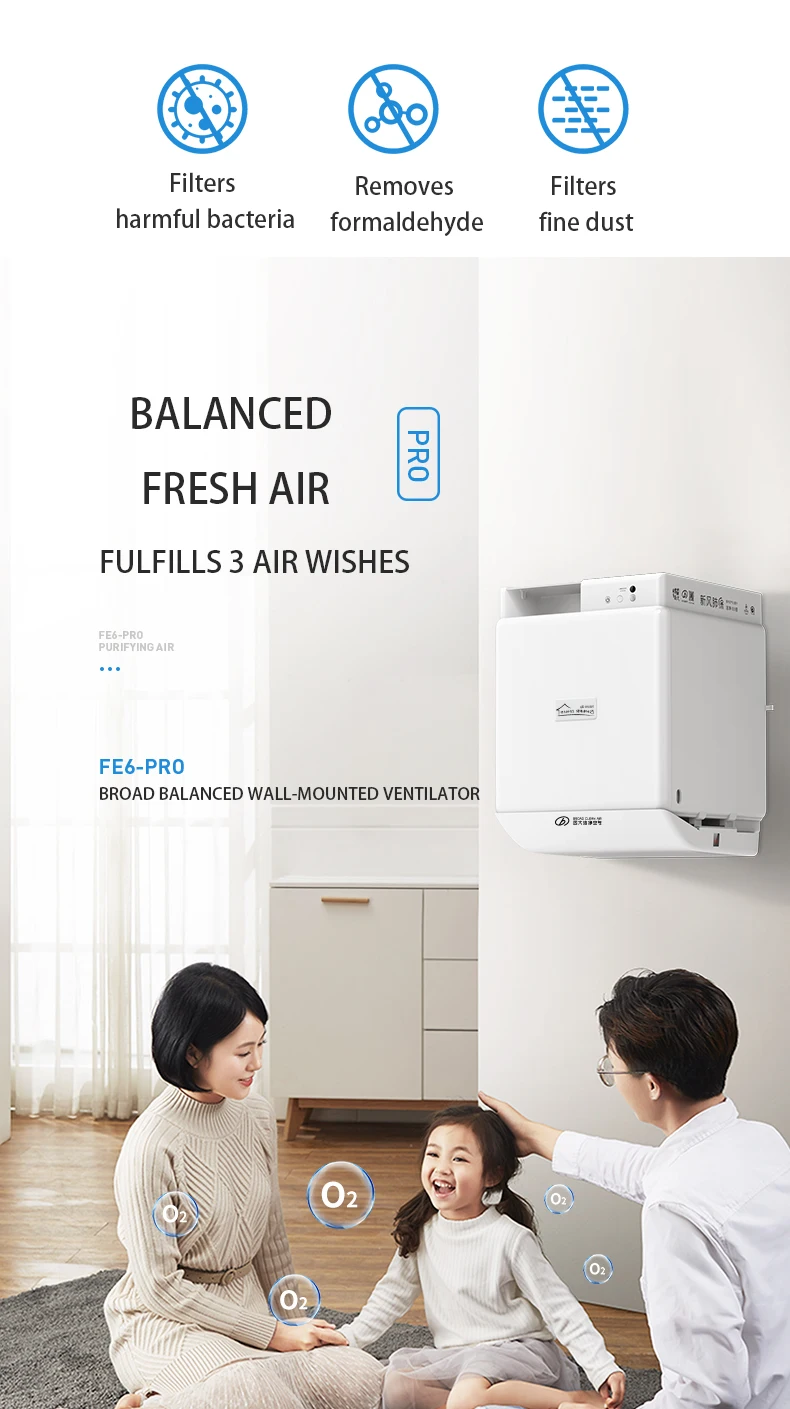 Air Handling Unit, Wall, ABS Plastic, FE6Pro - detail 36