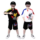 Children's Suit 4-12 Casual Boys' Suit Printed T-shirt Capris Sports Boys' Suit