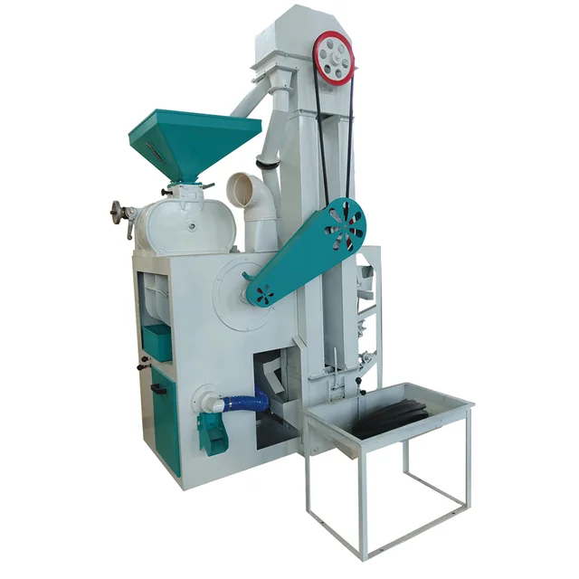 Combined Rice Mill Machine NZJ-15/18.5 diesel Engine Rice Whitener 600-800Kg/hour Complete Rice Milling Machine