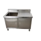 Sink Table Warehouse Price Commercial Sink Stainless Steel Sink Table Cabinet For Catering Hotel