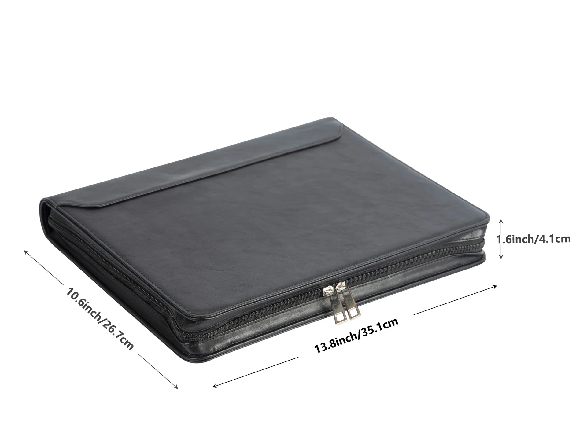 Leather Portfolio Binder Custom Multi-Functional Business Padfolio Folder with 3 Ring binder