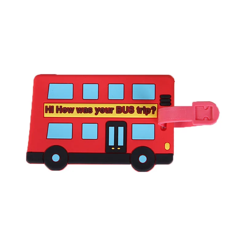 Rubber Funky Travel Luggage Label 