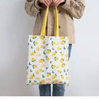 Handbag Double-sided Dual-use Shoulder Bags Cotton Linen Pocket Handbag Shopping Bag Female Canvas Cloth Totes