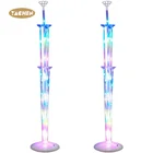 Base Yachen Factory 75.5cm High 7cups Led Bubble Balloon Arch Column Stand Table Base Para Globos