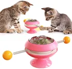 Funny Interactive Cat Toy Happy Turntable Tumbler Balance Cat Toy With Catnip Ball
