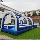 36ft Double Lane Inflatable Water Slip And Slide For Adults