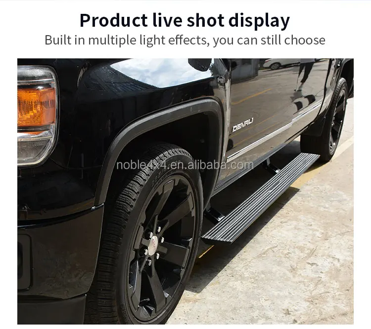 Factory Wholesale Aluminum Threshold Powered Running Board Electric Side Step for GMC SIERRA 2 Door 4door 14-18 19-23 supplier