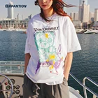 Oem T-shirts EXP OEM Custom LOGO Printing O-neck Summer Fashion Trend Men T-shirts