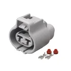 Gray Electronic 2 Way Connector DJ7021Y-4.8-21 2 Way Female Gray Auto Electronic Fan Plug Wire Connector 176146-2