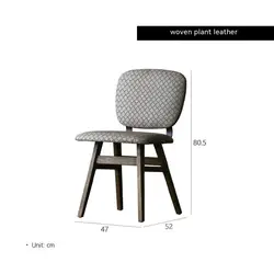 Wholesale Modern luxury vintage Cafe Restaurant Leather Dining Chairs With solid wood frame