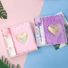 School OEM ODM Factory Sales A5 Colorful Children Notebook School Supply Binding Fluffy Plush Notebook