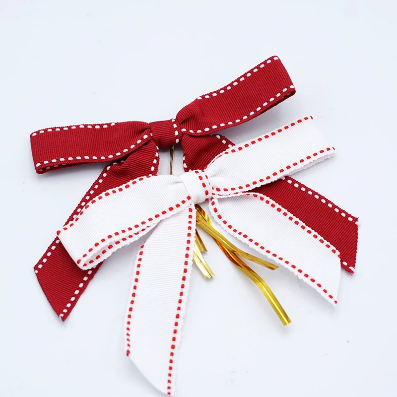 3 Rolls of 1in Red Ribbon Wired-Edge Valentines Day Christmas Bows Gift Wrapping 