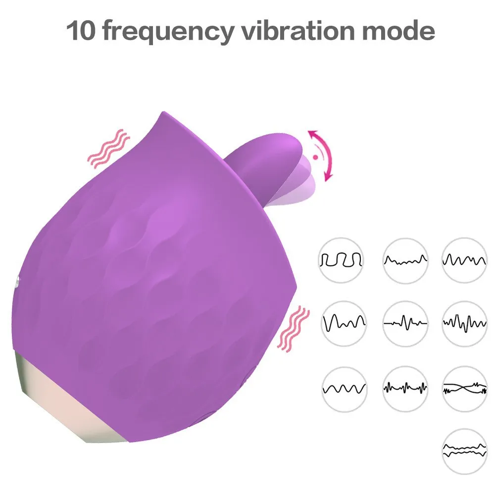 Вибратор Женский Роза С Язычком