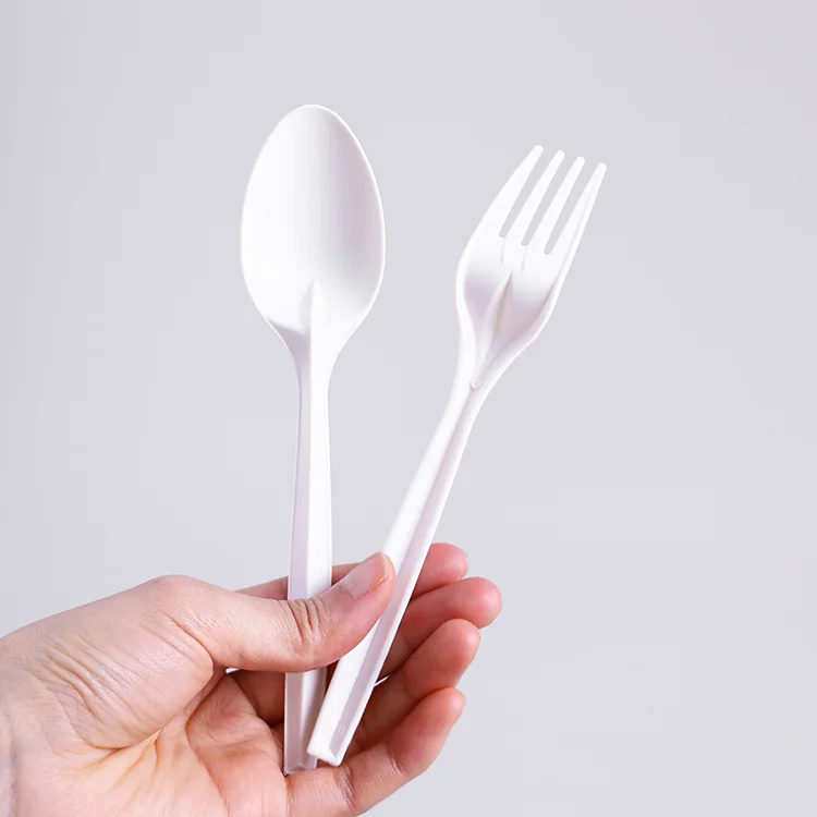 Heavy Duty Disposable Spoon Fork Cutlery Biodegradable Disposable