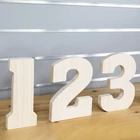 Wooden Hot Sale Diy Wooden Numbers Blank Wooden Decor Home Decor Wall Hanging Sign Wooden Letters