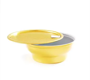 Birdnest Packaging Alu Bowl 180 ml 250ml Empty Aluminum Bowl Cans For Ice Cream Chicken Soup Pudding Food