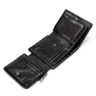 Men Wallet Minimalist Men Pure Leather Wallet 100% Leather Trifold Wallet For Man Rfid With Coin Pocket