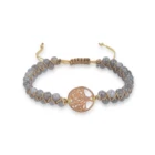 Row Bracelet Bracelets Guangzhou Hot Sale Natural 4 Mm Labradorite Double Row Braided Adjustable Bracelet