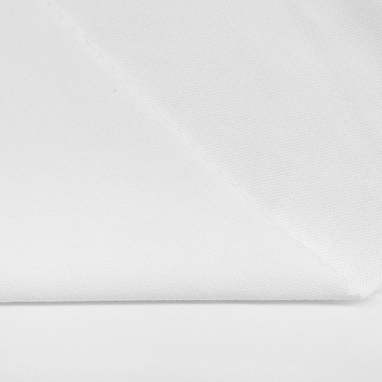 Plain Dyed Knitted Fabric Bamboo Cotton Spandex Material Pique Fabric for Business Casual Polo Shirt details