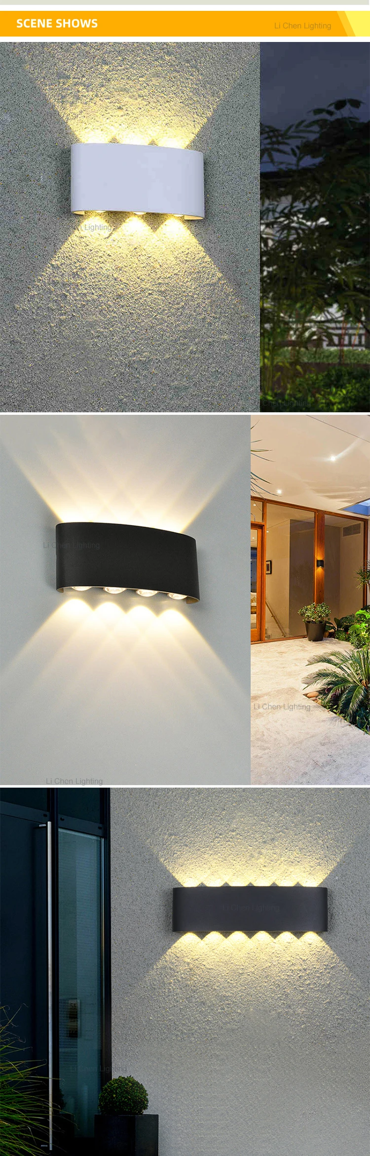 bd15 modern bracket light hotel creative aisle corridor bedroom bedside light led outdoor waterproof wall light -4