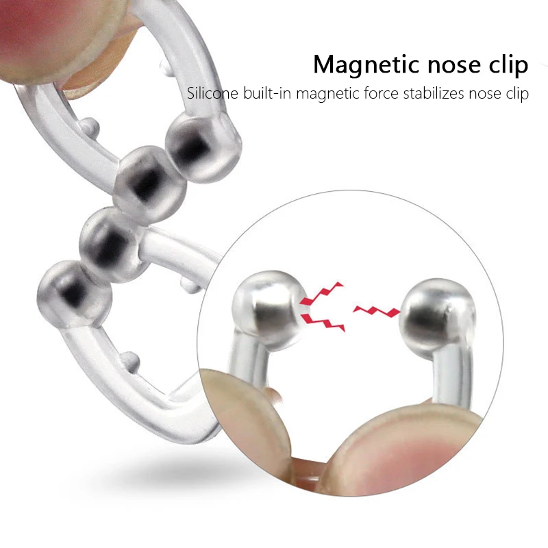 Portable Silicone Magnetic Anti Snore Nose Clip Unisex Stop Snoring