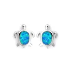 Earrings Jewelry Gift For Women Fashion 925 Sterling Silver Synthetic Opal Earrings