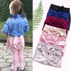 Girls Pant Velvet Soft Girls Pant Fashion Toddler Bow Tie Girls Legging Girls Trousers