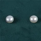 Half Drilled Pearls Whole 6-7mm Half Drilled Button Pearls Loose Beads