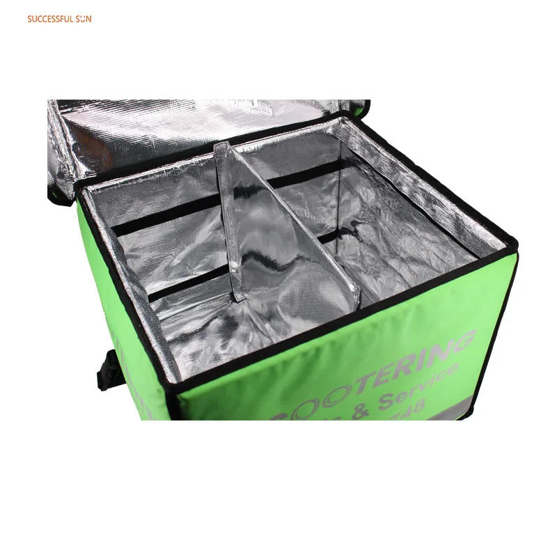 Wholesale Food Delivery Bag Cooler Insulated Commercial Thermal Food Delivery Bag Eco-friendly Customized logo and Size details