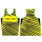 Singlet Men Singlet Sublimation Printing High Street Design Tank Top Bodybuilding Man Quick Dry Gym Singlet