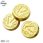 Metal Beads Metal Beads Latest Design Swimwear Accessory Metal Stopper Handmade Engraved Logo Loose Beads For Girl Bracelet