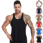 Cotton Cotton Bodybuilding Tank Top Sweat Workout Cotton Breathable Loose Sleeveless Fitness Running Vest