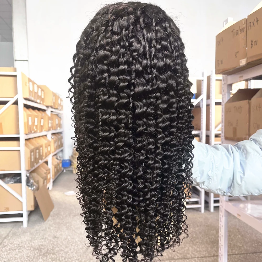 Fuxin Best Water Wave Human Hair Wig 180% density 360 Lace Frontal Wig With Baby Hair 100% Human Hair Lace Front Wigs Stock