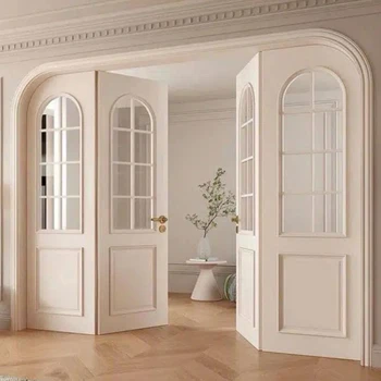 ALUFRONT Top Sale High Quality French Style Aluminium Swing Door Aluminum Alloy Glass Sound Insulation Door