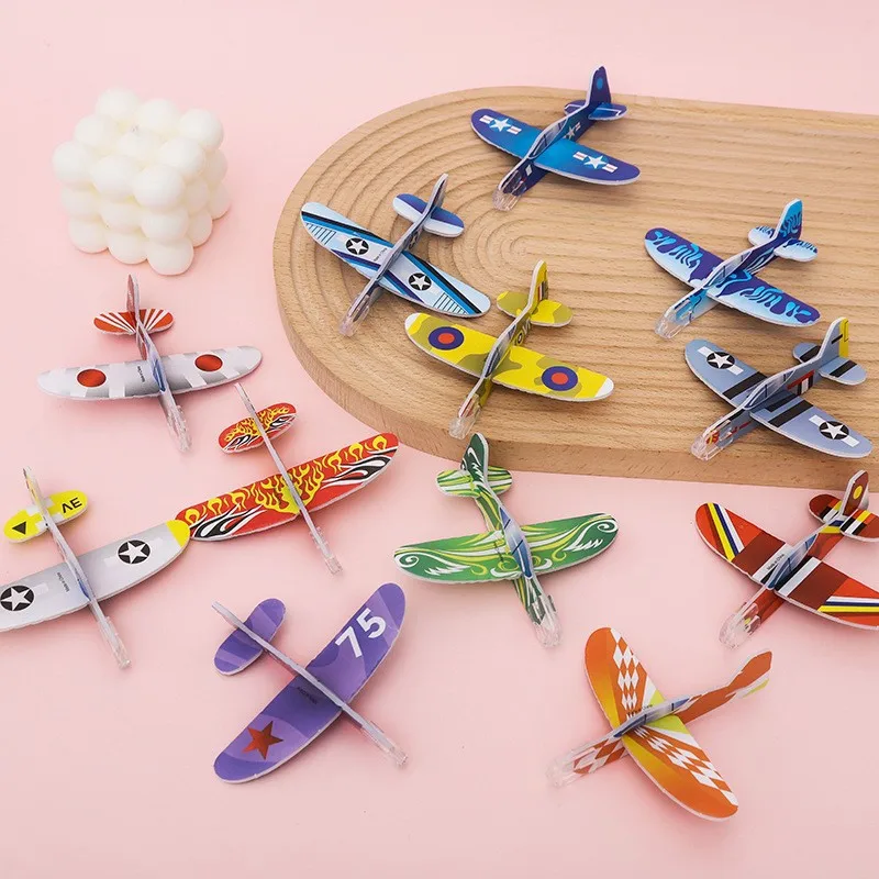 Foam Gliders Planes Toys, Party Favors Goodie Bag Stuffers, Outdoor Flying Toys, Bulk for Classroom Prizes Boys and Girls